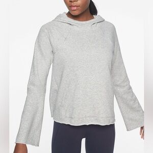 Athleta Swing French Terry Hoodie Heather Gray Sz M